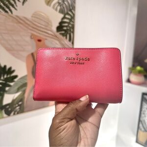 Kate Spade Pink Medium Madison Bi-fold wallet
